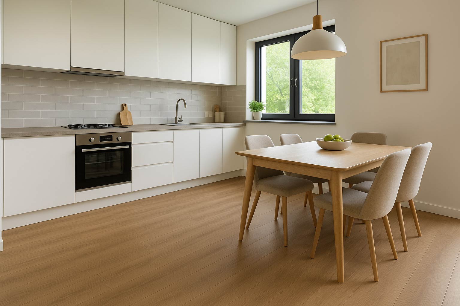 پارکت لمینت فضای خاص مانند آشپزخانه